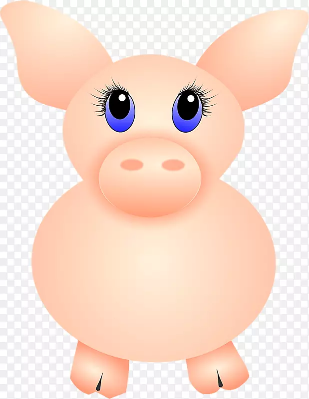猪狗鼻犬科卡通-可爱猪