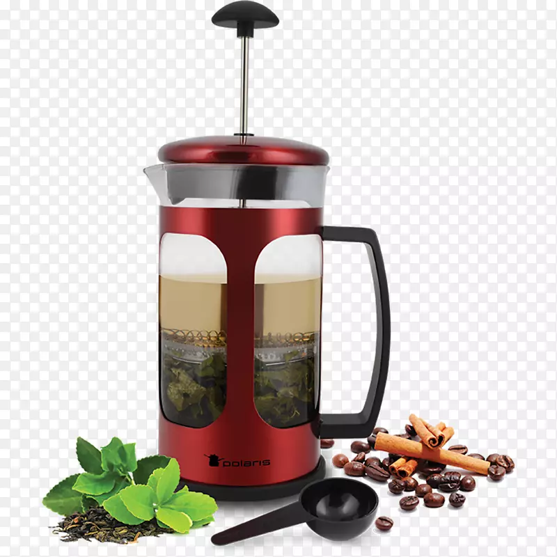 茶壶，法式压力机，水壶，咖啡，玻璃杯，茶具
