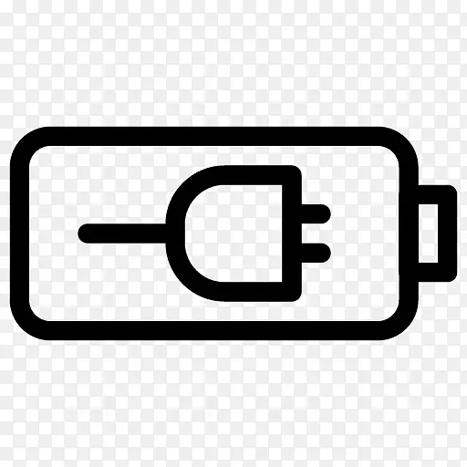 电池充电器计算机图标.电池