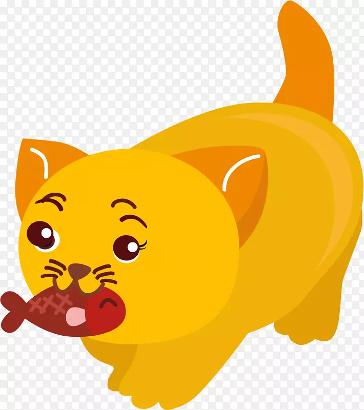胡须猫狗夹艺术卡通猫