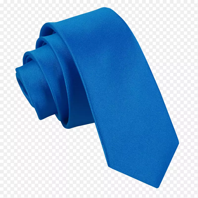 t恤领带电蓝缎蓝领结