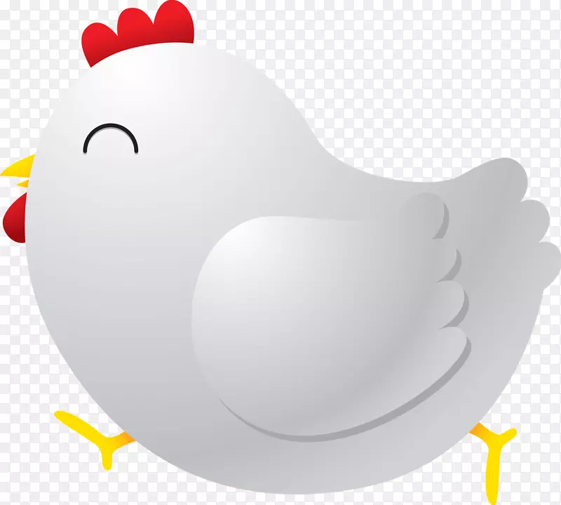 鸡卡通-可爱的母鸡