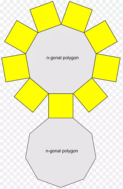 十角棱镜、几何图形、八角形棱镜、六角形棱镜.三维图标