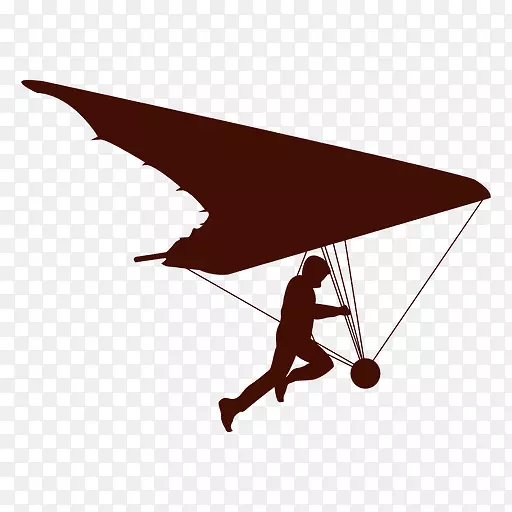 飞行飞机悬挂滑翔伞-飞机
