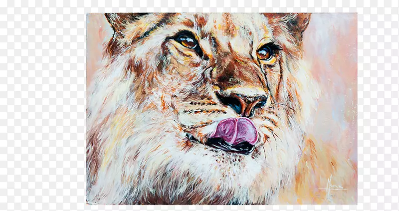 狮子水彩画艺术家-水墨画中的鲤鱼