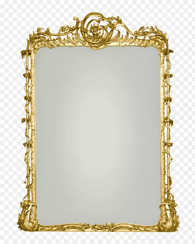 罗可可复兴画框镀金镜-精致镜子