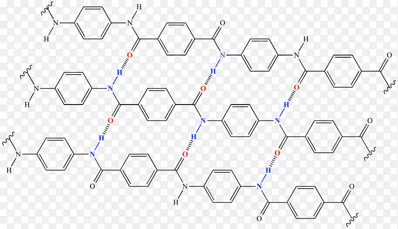 芳纶聚合物氢键化学键单体.氢