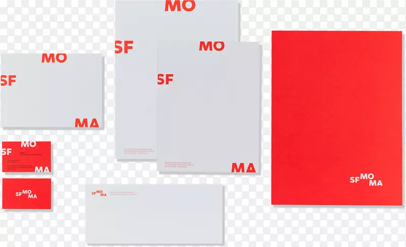 旧金山现代艺术博物馆纸牌企业标识设计