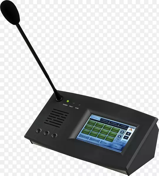 麦克风囊北欧触摸屏系统控制台-广播设备