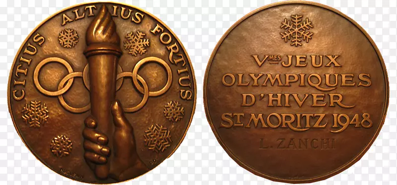 2014年冬奥会1948年冬奥会铜牌