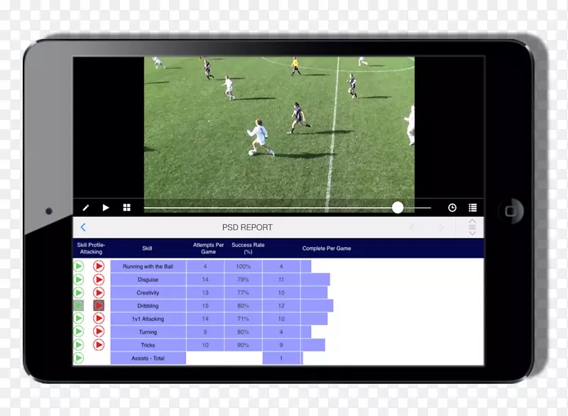 计算机软件显示设备足球运动员的形式、适应和功能-家庭模型