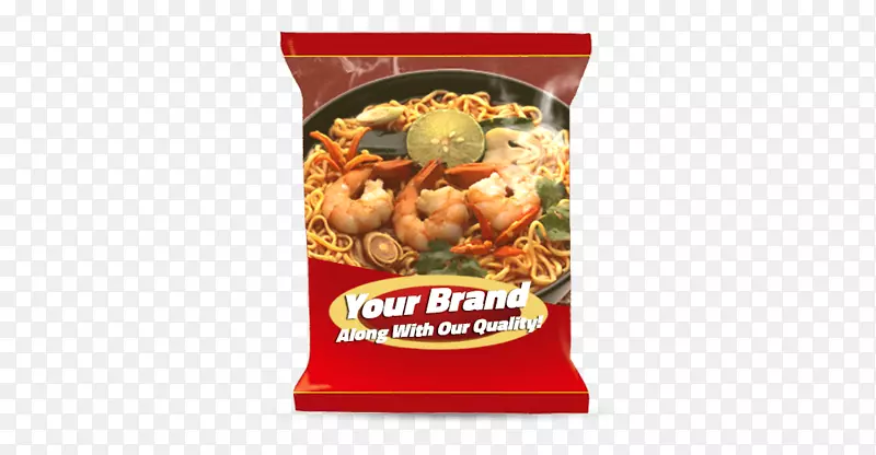 素食方便面(泰国)有限公司私人标签食品包装袋设计