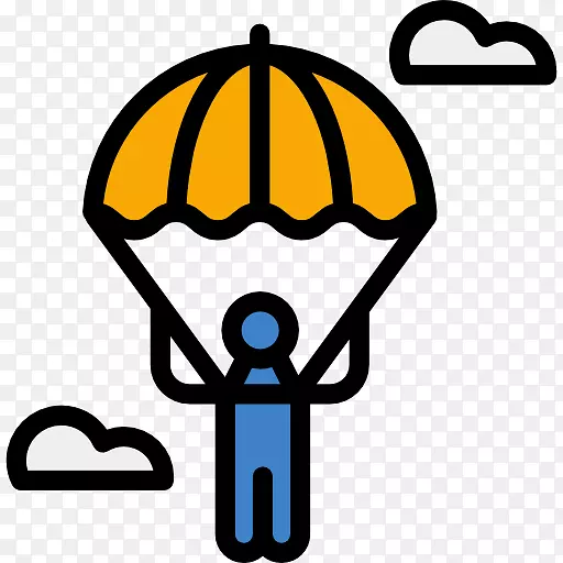 计算机图标滑翔伞降落伞旅行滑翔伞