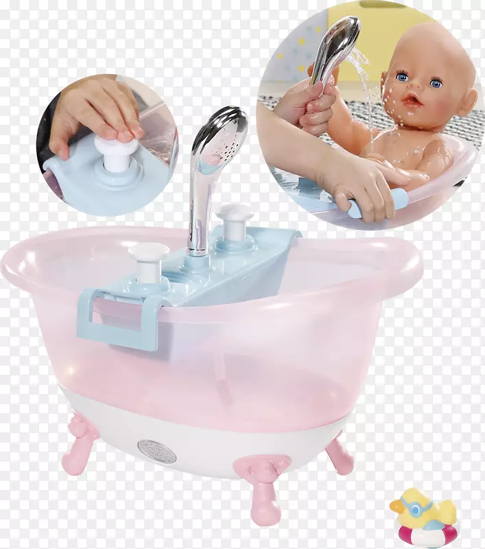 Amazon.com浴缸娃娃儿童浴室-浴缸