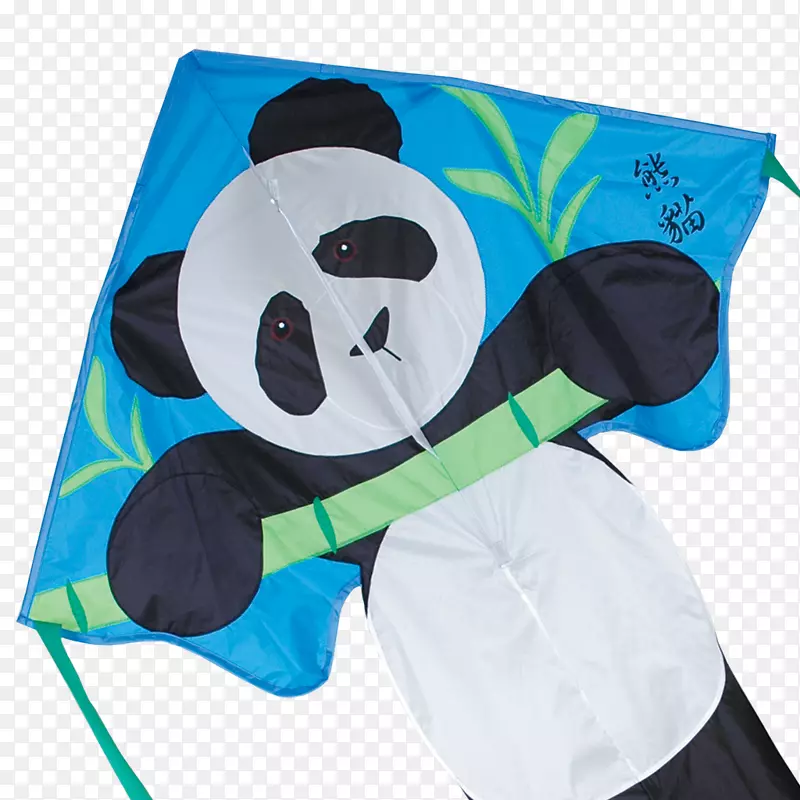 大熊猫运动风筝出海-在空中放风筝