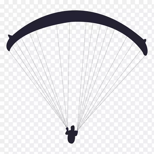 降落伞滑翔伞夹艺术跳伞降落伞滑翔机