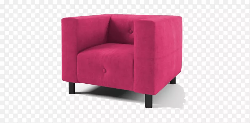 俱乐部椅，家具，翼椅，粉红沙发