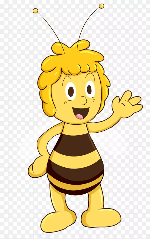 蜜蜂玛雅蜜蜂剪贴画-芋花
