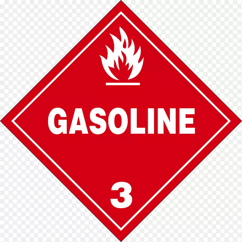 危险品危险货物3级易燃液体运输易燃性和易燃性标牌