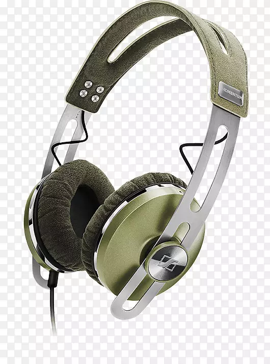 森海瑟耳机，耳朵，音频，彩色-绿色世界