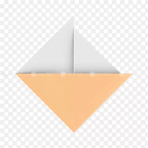 折纸船在水中的折线三角形