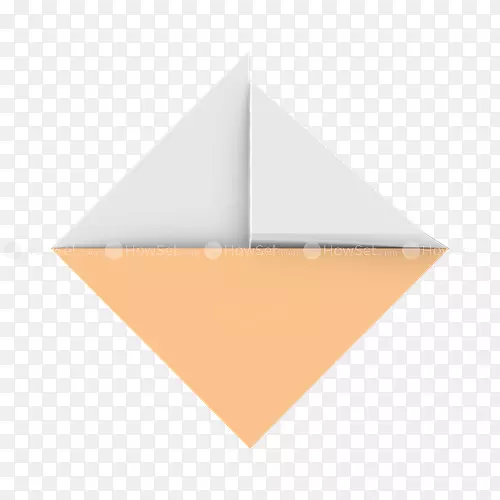 折纸船在水中的折线三角形