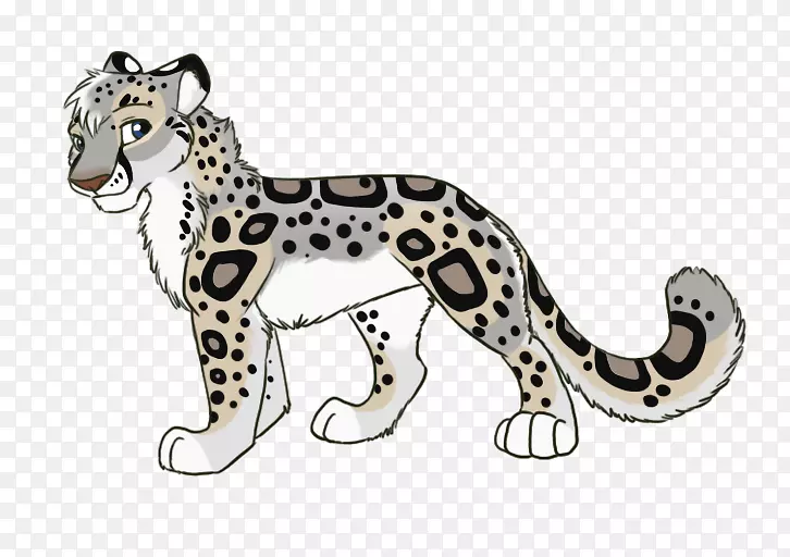 雪豹猎豹美洲虎画猫科动物