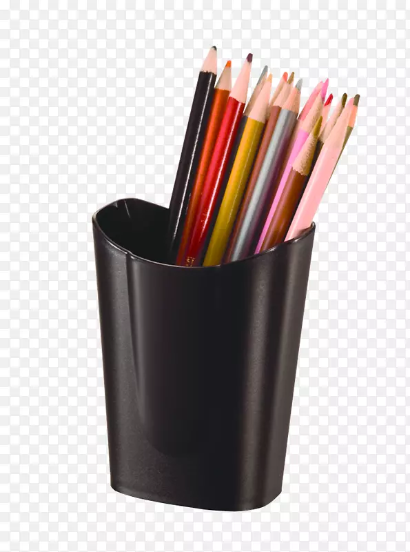钢笔和铅笔盒绘制颜色校正.塑料包装
