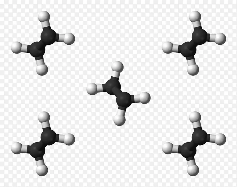 聚乙烯聚合球棒模型分子单体