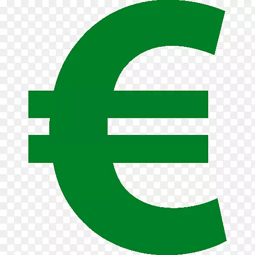 欧元符号货币符号计算机图标-高度组织