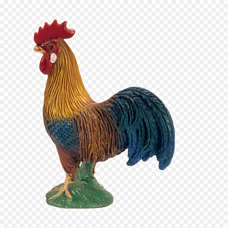施莱希牛，旋转的顶级公鸡，五颜六色的玩具