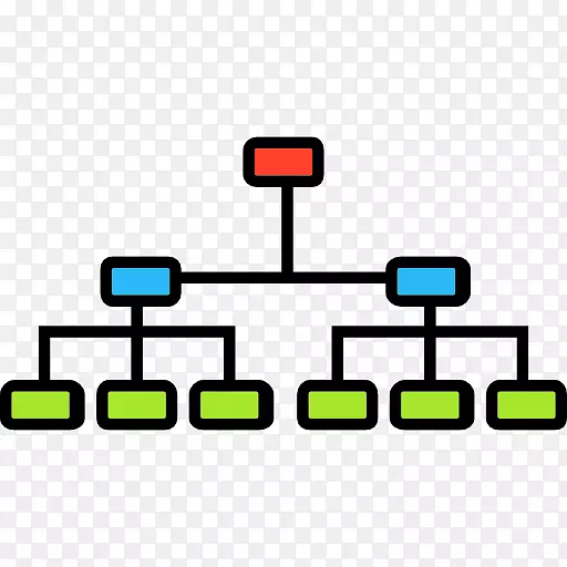 层次组织结构计算机图标-PSD层次结构