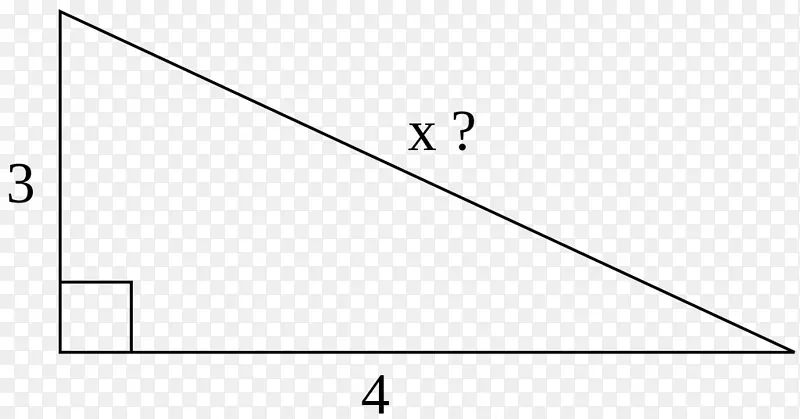 直角三角毕达哥拉斯定理