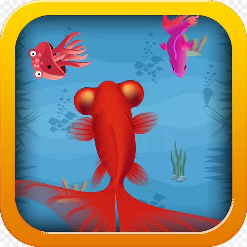 海洋生物卡通鱼-游泳鱼