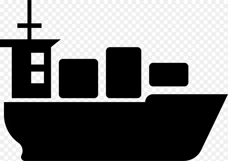 集装箱船货运计算机图标货船