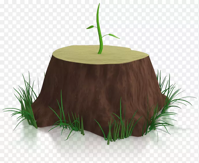 动画表现树桩剪贴画树桩