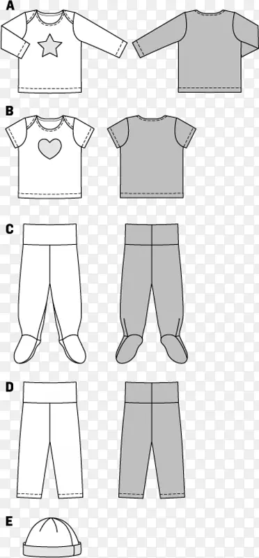 Burda风格的纸缝纫裤图案-连衣裙