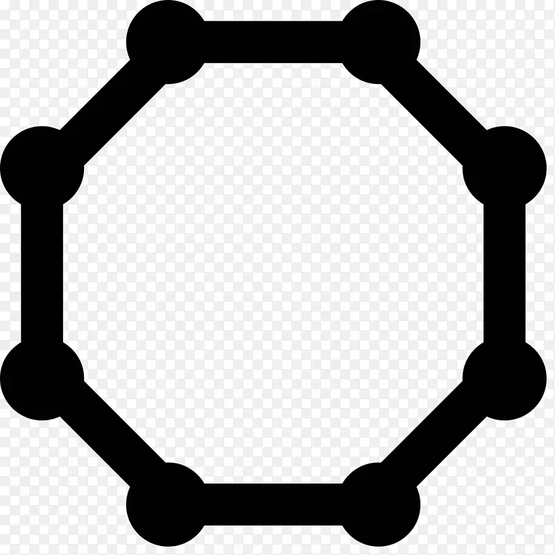 电脑图标八角形几何图形-png格式免费下载