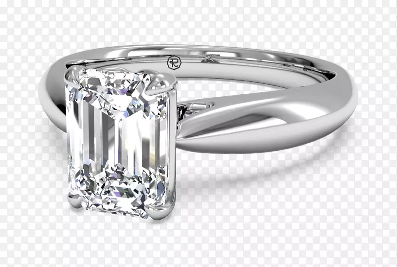 钻石切割订婚戒指结婚戒指-纸牌戒指