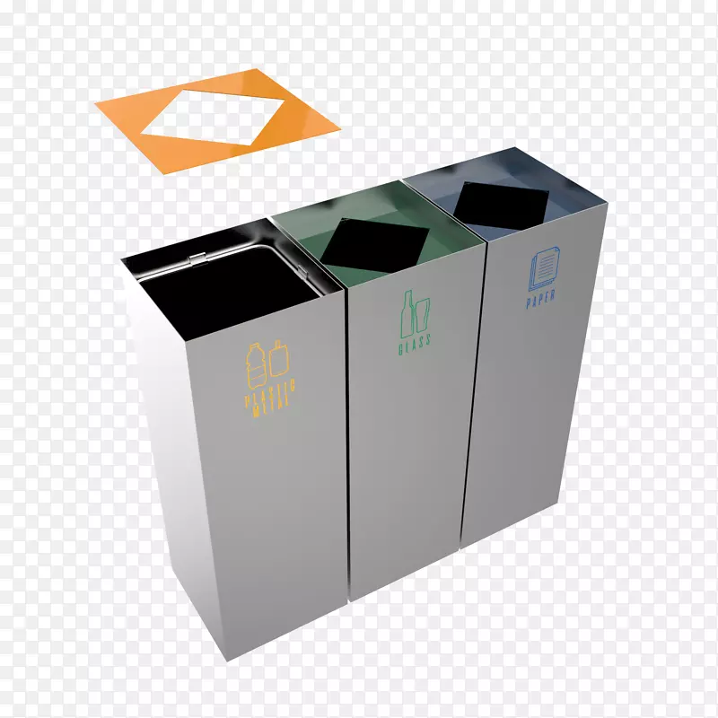 垃圾桶和废纸篮回收箱金属钢容器