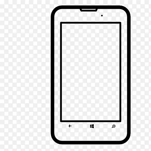 电脑图标智能手机iPhone 7加上电话微软Lumia-智能手机