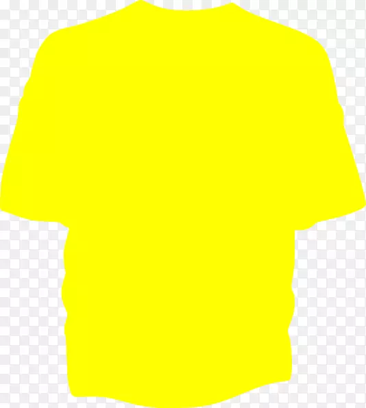 T恤黄色服装剪贴画