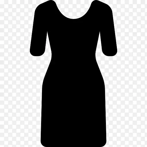 小黑裙时尚袖裙