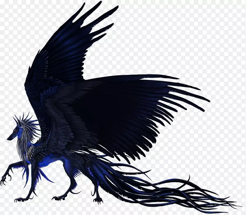数码艺术绘画羽毛艺术-蓝色羽毛