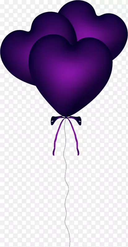 紫心气球夹艺术-气球
