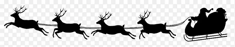 圣诞老人的驯鹿NORAD追踪圣诞老人的剪贴画-圣诞老人