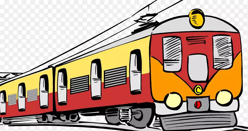 铁路运输列车电力机车客车剪辑艺术列车
