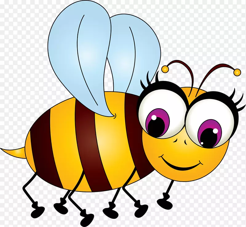 蜜蜂卡通昆虫-蜜蜂