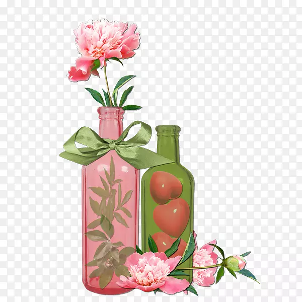 花卉设计花瓶牡丹花瓶