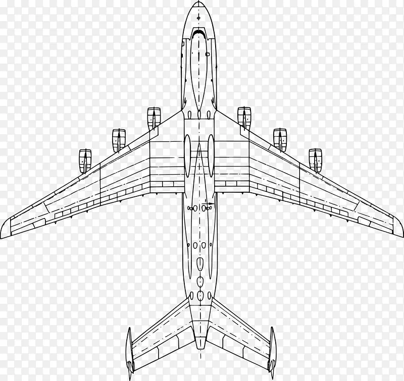 安东诺夫安-225马里亚飞机安东诺夫安-124鲁斯兰固定翼飞机-飞机